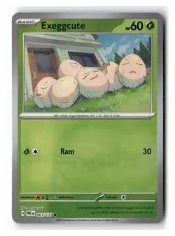 Exeggcute 001/131 POKEBALL HOLO Common Prismatic Evolutions Pokemon Near Mint - Image 1