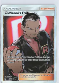 Giovanni's Exile 67/68 Ultra Rare Hidden Fates Pokemon Holo Lightly Played - Image 1
