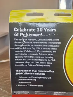 Pokemon TCG: Pokemon Day 2026 Pikachu Collection (30th Anniversary) - Image 3