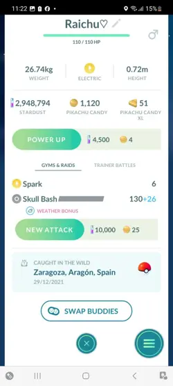 Pokemon Go Shiny Raichu Santa's Hat - Image 2
