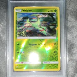 Pokemon Virizion 8/73 Shining Legends 2017 Reverse Holo English PSA 9 - Image 3