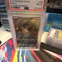 The Pokemon Company 2024 Pokemon TCG SSP Feebas 198 Illustration Rare Holo PA 8 - Image 1