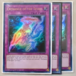 3x Exchange of the Spirit 1st Edition Ultra Rare MAMA-EN032 Yu-Gi-Oh! - Image 1