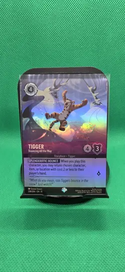 Disney Lorcana Tigger - Bouncing All the Way 208/204 Epic Holo Foil EN - Image 1