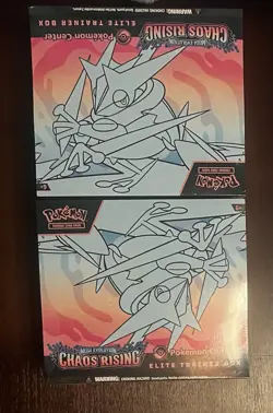Lot of (2) Pokemon Center Chaos Rising Elite Trainer Boxes SEALED PC ETB - Image 1