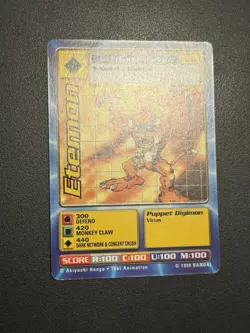Digimon Etemon BO-57 Digi Battle Series 2 Card Bandai 1999 - Image 3