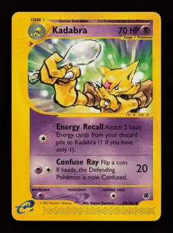 Kadabra 84/165 Uncommon Expedition Base Set Pokemon Cards - Image 1