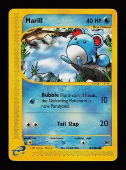 Marill 120/165 Common Expedition Base Set Pokemon Cards - Image 1