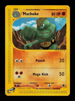 Machoke 85/165 Uncommon Expedition Base Set Pokemon Cards - Image 1