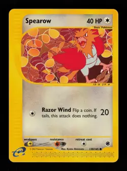 Spearow 130/165 Common Expedition Base Set Pokemon Cards - Image 1