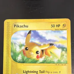 Pokemon TCG Vintage Pikachu Card 124/165 Expedition Base Set 2002 - Image 2