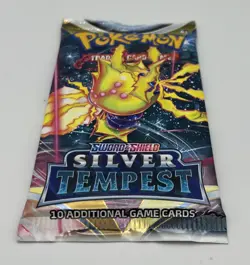 Pokemon Cards Silver Tempest Sword & Shield 10 Card Booster Pack NEW SEALED - Image 2