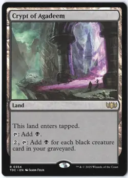 Crypt of Agadeem R Commander: Tarkir: Dragonstorm 354 LP - Image 1