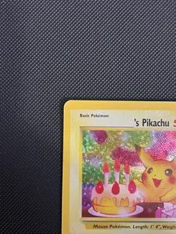 Pokemon Holo Birthday Pikachu Celebrations Collection #24 - Image 2