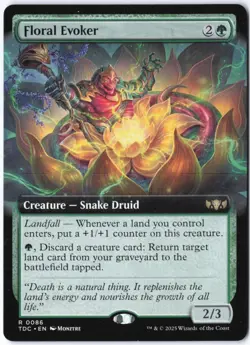 Floral Evoker (Extended Art) R Commander: Tarkir: Dragonstorm 86 LP - Image 1