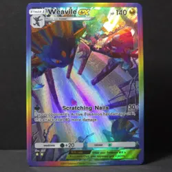 Weavile ex Special Art Rare Textured - Pokemon TCG Pocket (Fan Art) - Near Mint - Image 1