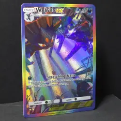 Weavile ex Special Art Rare Textured - Pokemon TCG Pocket (Fan Art) - Near Mint - Image 2