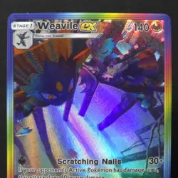 Weavile ex Special Art Rare Textured - Pokemon TCG Pocket (Fan Art) - Near Mint - Image 4