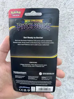 Pokemon TCG Mega Evolution Pitch Black Single Blister Pack Gengar Promo. - Image 2