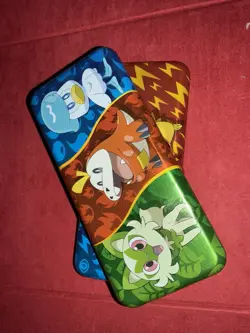 Pokemon TCG Bundle 75+ Cards (2 x EXs & 28 Holos) in Tin - perfect gift item - Image 2