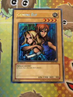 Gemini Elf | LON-000 | Secret Rare | 1st Edition | VLP | Yu-Gi-Oh - Image 1