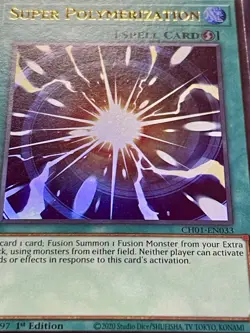 3x Super Polymerization | CH01-EN033 | Ultra Rare | NM | 1st Edition | YuGiOh! - Image 2