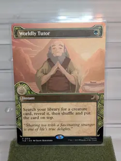MTG Worldly Tutor (Showcase) TLE 314 - Avatar Airbender Magic The Gathering Card - Image 3