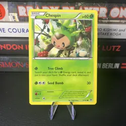 Pokemon TCG Chespin Breakthrough Card 9/162 Regular Common - Image 1