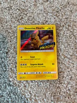 Detective Pikachu Promo SM170 Stamped Pokemon Card Great Condition - Image 1