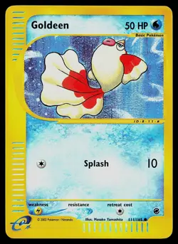 Pokemon Card - Goldeen Expedition Base Set 111/165 Reverse Holo Common - Image 1