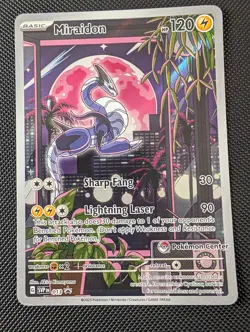 Miraidon Pokemon Center Stamped Sealed Promo SVP 013 Pokemon TCG Card - Image 1