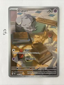 Pokemon TCG Espurr 095/088 Perfect Order Shiny Rare Illustration Rare NM Card - Image 1