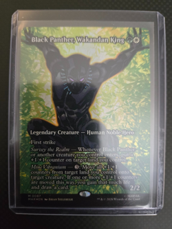 Magic: The Gathering Marvel Black Panther Wakandan King Foil Mythic Rare #0087 - Image 1