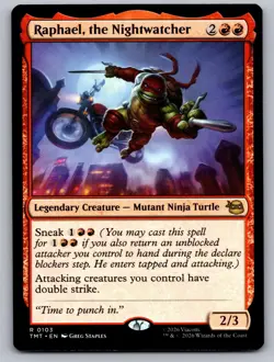 Raphael, the Nightwatcher 0103 Teenage Mutant Ninja Turtles Magic: The Gathering - Image 1