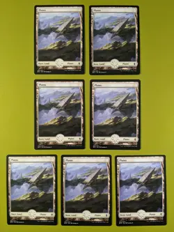 7 FULL ART Plains #254 Battle for Zendikar Magic the Gathering MTG 7 - Image 1