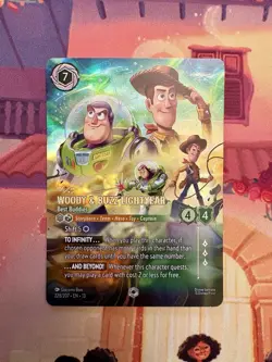 Disney Lorcana 13 Attack of the Vine Woody & Buzz Best Buddies ENCHANTED 228/207 - Image 1
