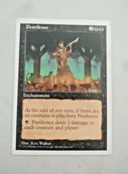MTG Pestilence Fifth Edition 186 Regular Common Premium NOS See Description - Image 2