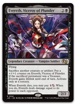 Evereth, Viceroy of Plunder (Anime) #41 (NM) Foundations Jumpstart J25 Magic MTG - Image 1