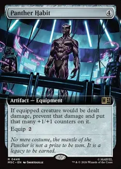 Panther Habit - Extended Art MSC NM MTG - Image 1