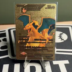 Pokemon Charizard V 508HP Evolution Wild Flames Gold Foil Art Card SMP 26-4 - Image 1