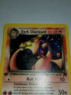 Dark Charizard 4/82 1st Edition Holo Rare Team Rocket Pokemon Card Played - Image 3