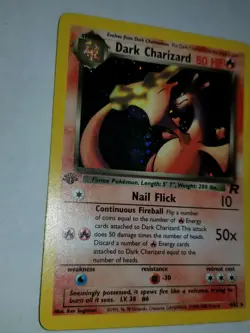 Dark Charizard 4/82 1st Edition Holo Rare Team Rocket Pokemon Card Played - Image 4