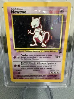 POKEMON 2000 BASE SET 2 MEWTWO HOLO 10/130 CGC 7.5 - Image 2