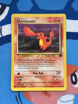 Charmander 50/82 - MP condition - Pokemon WOTC Team Rocket Unlimited Common - Image 1
