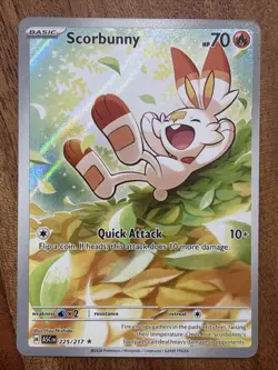 Pokemon TCG Scorbunny 225/217 Me: Ascended Heroes Illustration Rare NM - Image 1
