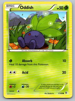 Oddish 1/149 Common Boundaries Crossed Pokemon Lightly Played - Image 1