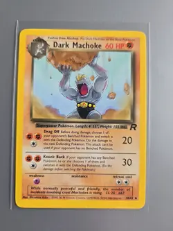 Dark Machoke 40/82 Team Rocket LP Pokemon - Image 1