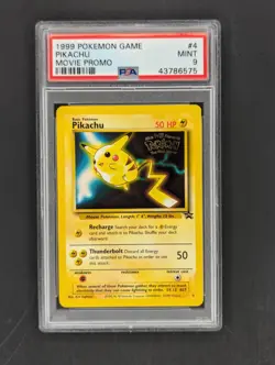 1999 POKEMON GAME MOVIE PROMO #4 PIKACHU PSA 9 - Image 1