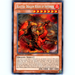 Yugioh Blaster, Dragon Ruler of Infernos CT10-EN002 Limited Secret Rare - NM 💎 - Image 1