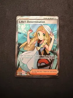 Pokemon Lillie's Determination Ultra Rare Holo Me01 Mega Evolution 169/132 - Image 1
